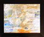 Fog in London	 (40x30cm),	2012,	Öl und Pigmente auf Leinwand