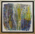 Melancholische Landschaft 	 (50x50cm),	1999,	Öl und Pigmente auf Leinwand