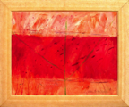 Garten	 (50x40cm),	2000,	Öl und Pigmente auf Leinwand