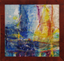 Segelboote	 (60x60cm),	2010,	Öl und Pigmente auf Leinwand