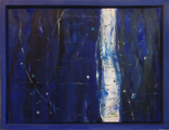 Flusslandschaft	 (40x30cm),	2005,	Öl und Pigmente auf Leinwand