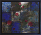 Heimliche Rosen	 (60x50cm),	1999,	Öl und Pigmente auf Leinwand