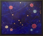 Kassiopeia (67x54cm), 2016, Öl und Pigmente auf Leinwand