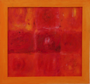 Blüten im Quadrat	 (40x40cm),	2011,	Öl und Pigmente auf Leinwand