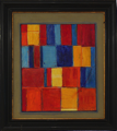 Komposition I	 (50x70cm),	2009,	Öl und Pigmente auf Leinwand
