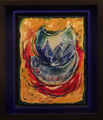 Kein Ding ist so klein (Rainer Maria Rilke)	 (30x40cm),	1996,	Öl und Pigmente auf Leinwand
