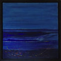 Chiemsee	 (40x40cm),	2008,	Öl und Pigmente auf Leinwand