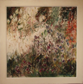 Herbstgarten	 (80x90cm),	1994,	Öl und Pigmente auf Leinwand