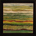 Kleine Landschaft	 (30x30cm),	1998,	Öl und Pigmente auf Leinwand