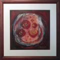 Worte sind reife Granatäpfel (30x30cm), 2015, Öl und Pigmente auf Leinwand